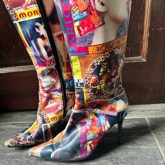 Unknown Maker - Vintage - Size 5.5 - High Heel Boots - Picture 6 of 6